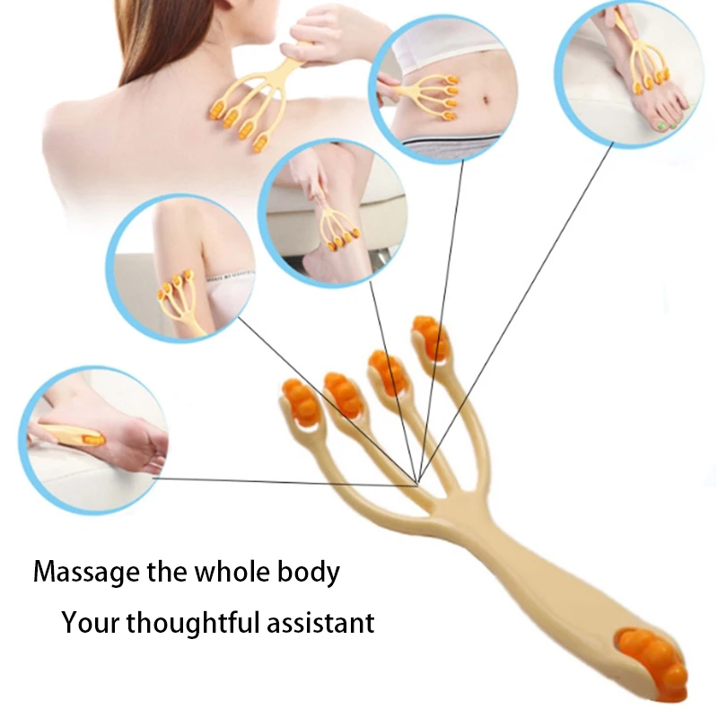 1PCS Wheel Ball Point Rolling Manual Massage For Waist Back Neck And Leg Head Massage And Slimming Spa To Release Fascia