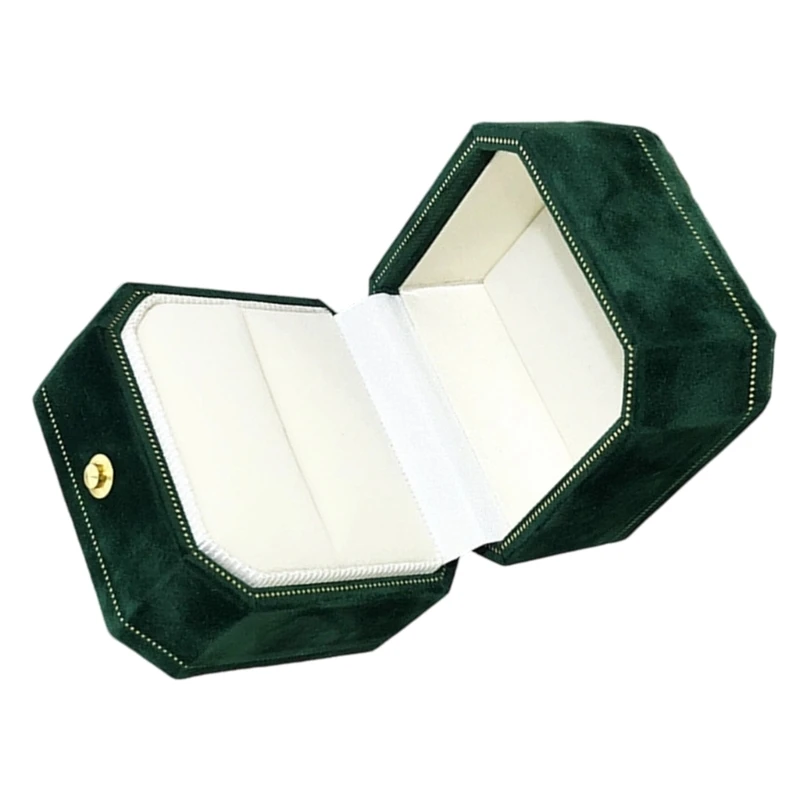 Top Ring Holder Box with Octagonal for Display Use E0BF
