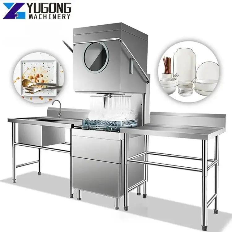 Kitchen Freestanding Dishwasher Automatic Dishwasher Machine Restaurant Commercial Electric Freestanding Uncovering Dishwasher