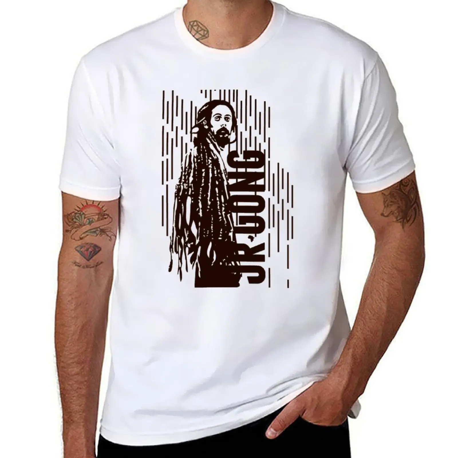 

Jr gong - Damian Marley T-Shirt t shirt man designer anime t shirts oversize T-Shirt