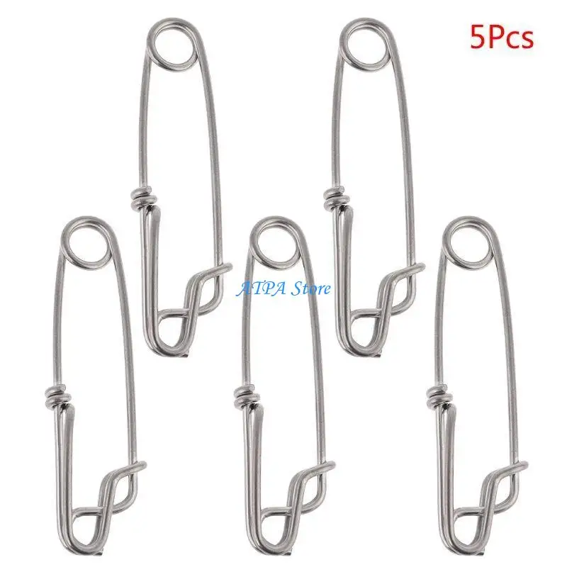 U13C 5Pcs Long Line Clip Stainless Steel Longline Branch Hanger Connector
