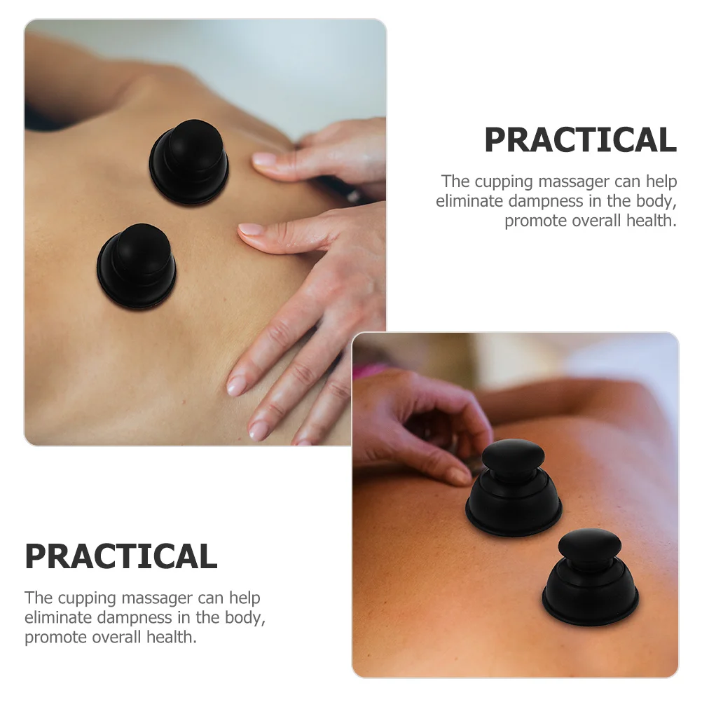 

4Pcs Silicone Cupping Massager Kit Large Suction Cups Body Massager Muscle Pain Relief Circulation Silicone Cupping Set