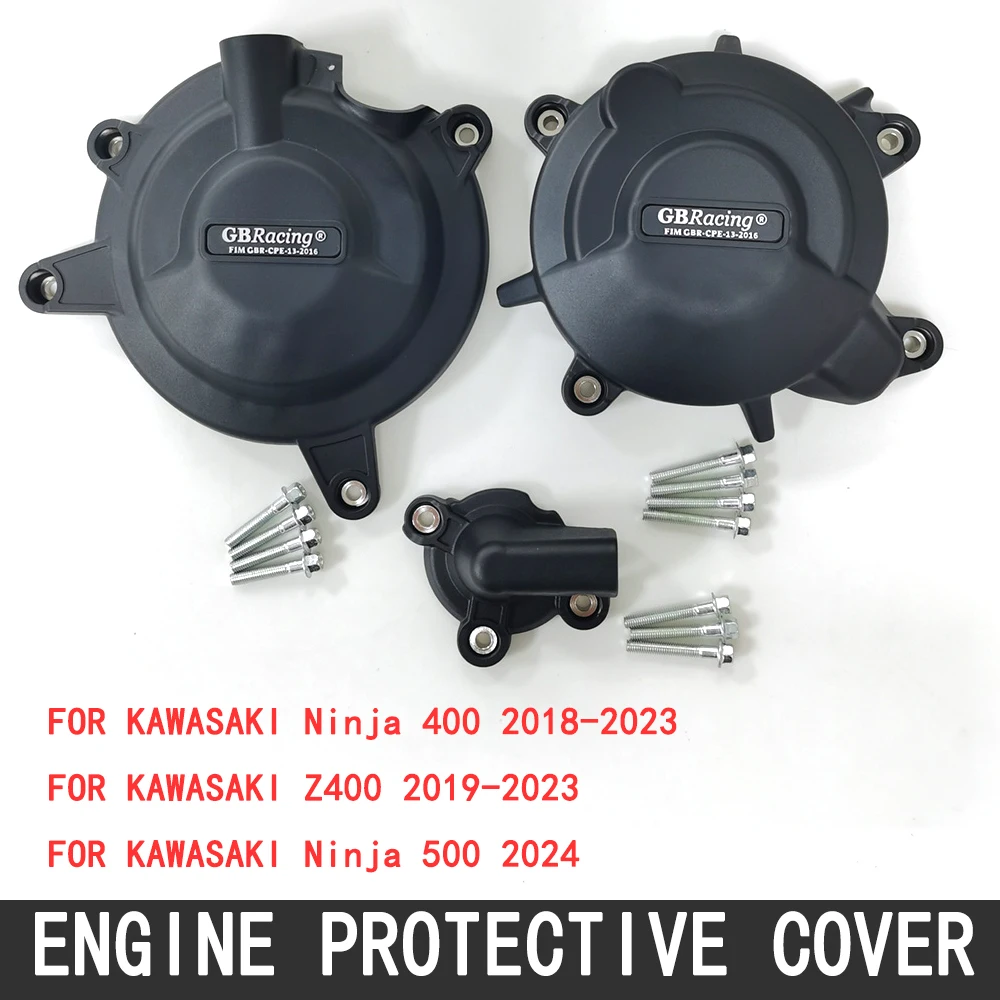 

Ninja 400 Motorcycle Engine Protection Cover Set Case For Kawasaki NINJA 400 2018-2023 Ninja 500 2024 2025 Z400 2019-2023