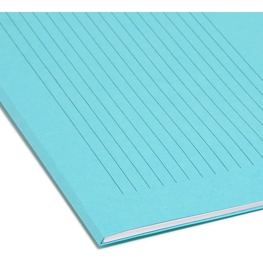 레터 사이즈 문서용 대형 1/3컷 탭 노트 폴더, 업무 및 학교 자료 정리에 이상적, 다양한 색상 12개