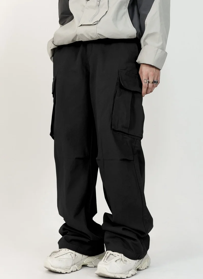 

Мужские рабочие брюки в стиле весна-осень с несколькими карманами, эластичным поясом и регулируемым шнурком, однотонные, с множеством карманов.