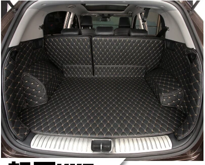 High quality! Special car trunk mats for KIA Sportage 2021-2015 waterproof cargo liner mat boot carpets cover,Free shipping