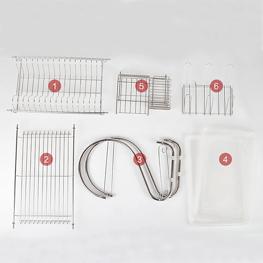 

High 2 Tier Kitchen Dish Kitchen Dish Drying Rack Drying Rack Shelf Cup Holder Drain Counter ganizer Storage