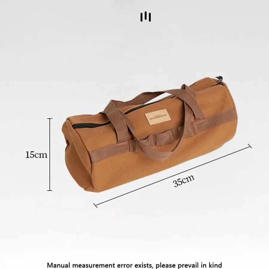 Cylinder Handheld Storage Bag Large Capacity Thickened Camping Tent Peg Bag Sundries Storage Bag Tool Bag