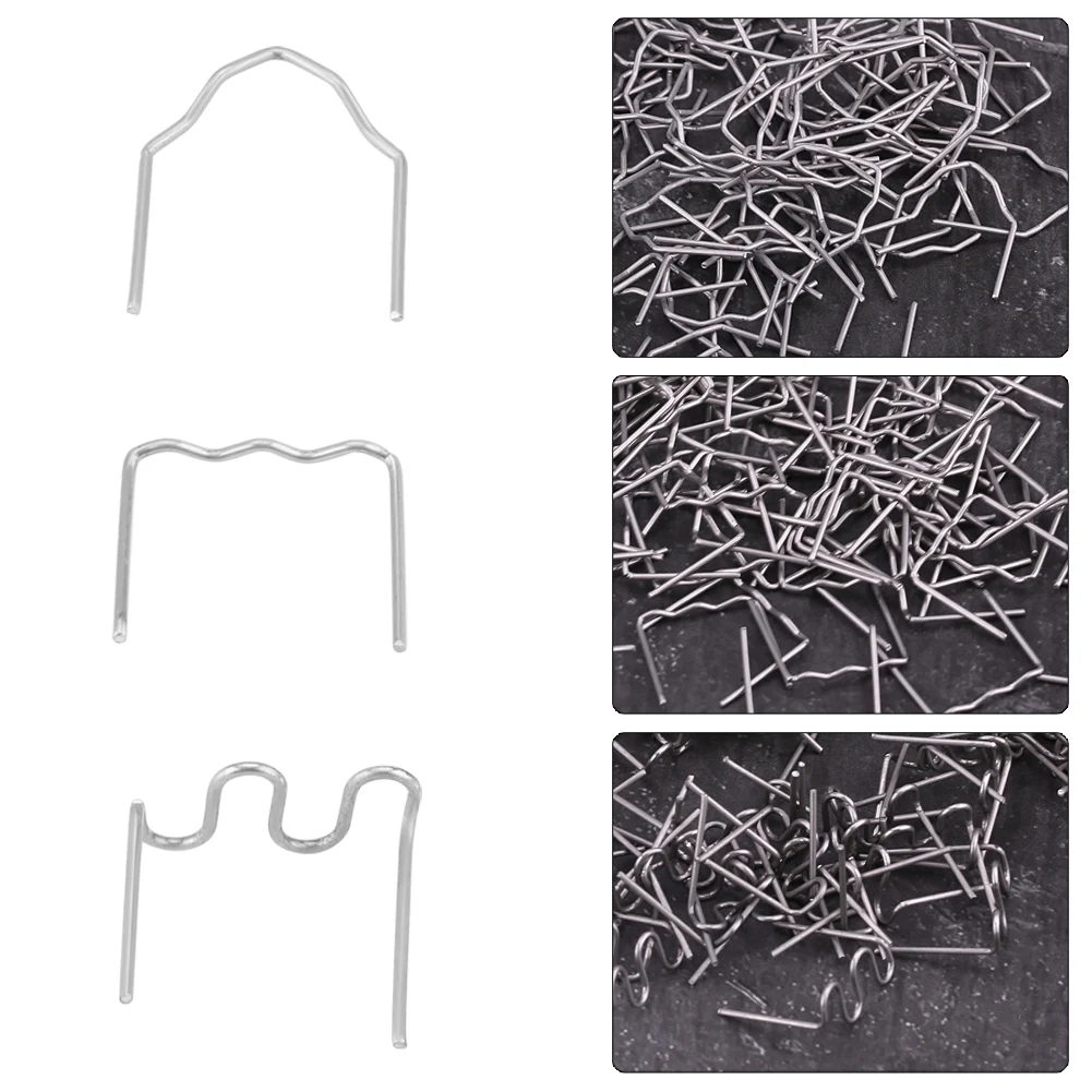 

Staple Repair Tool 0.8mm Auto Bumper Repair Pre Cut Welding Staples Repair Tool Kit 3 Types Available