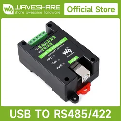 Waveshare USB To RS485/422 Industrial Grade Isolated Converter, Onboard Original FT232RL And SP485EEN, Multiple Protection