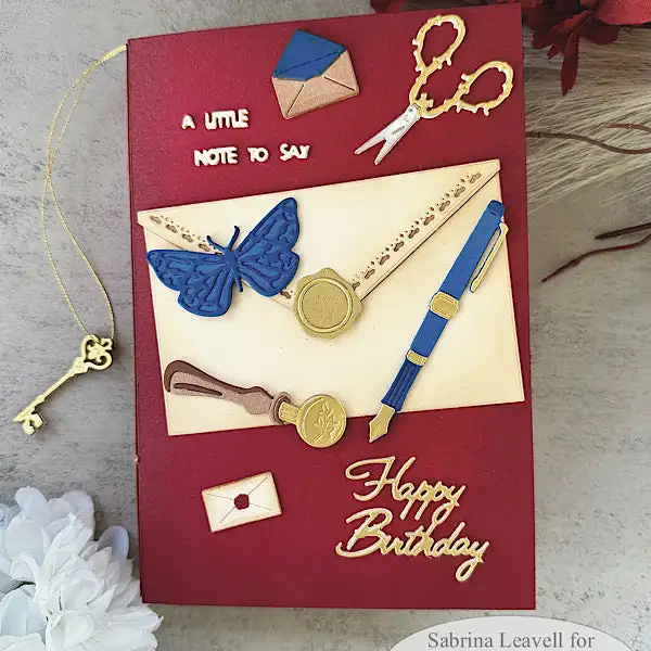 Train Ticket Valentine Envelope Note Heart Lock Key Metal Cutting Dies Silicone Stamps Scrapbooking Stencil Photo Album Card DIY