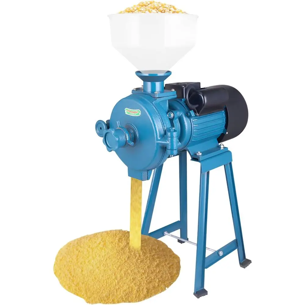 

110V 2200W Electric Corn Mill, Electric Corn Grinder with unnel, Commercial Grain Corn Mill Grinder Maize Milling hine, Dry Cere