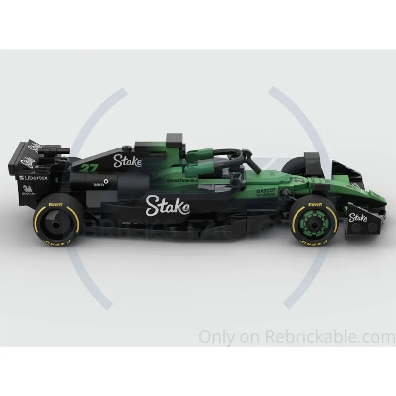 

MOC-223039 New F1 Formula Car Building Block Model 298 PartsMOC Creative Boy Kids Birthday Christmas Building Blocks Toy Gift