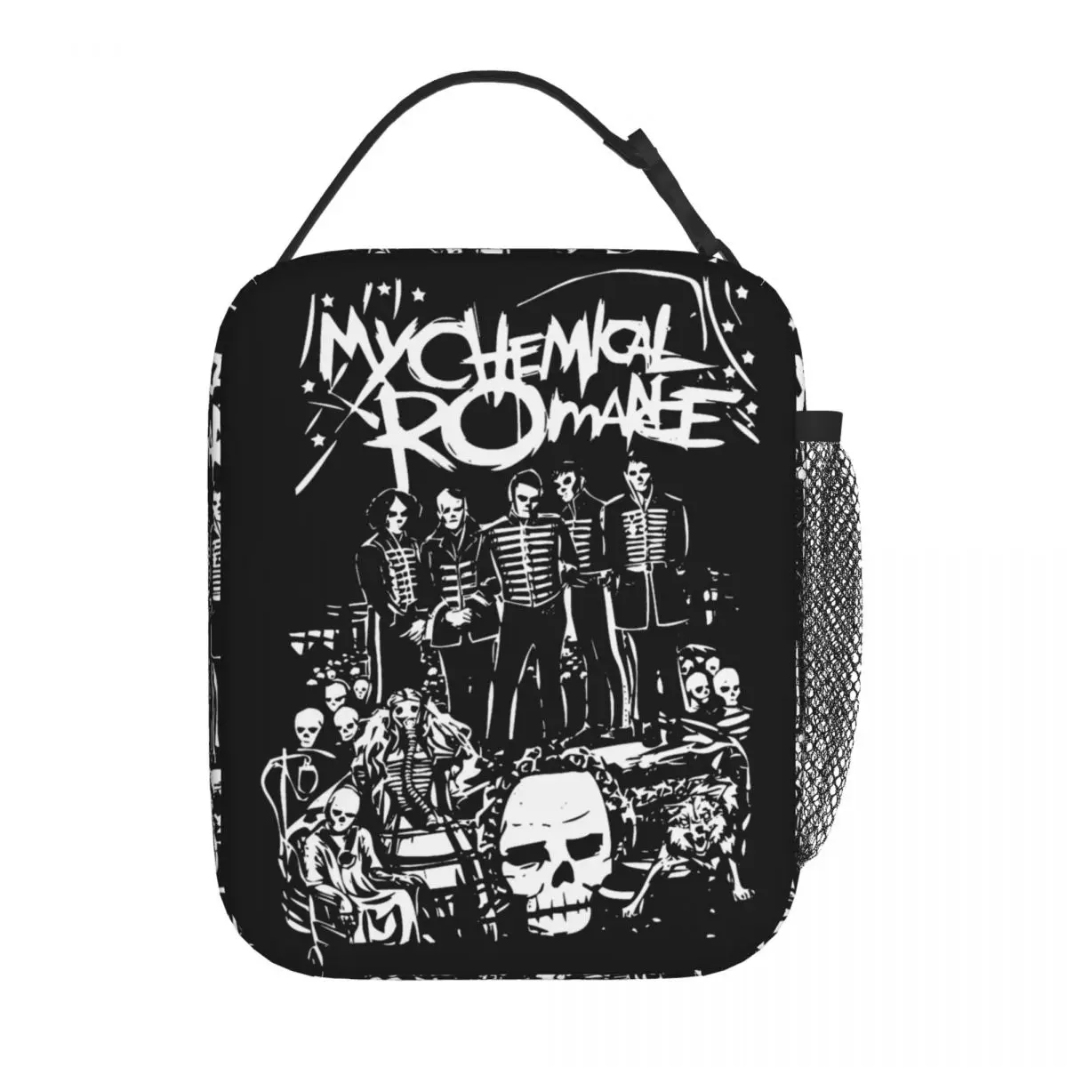 

My Chemical Romace Punk Rock Band Merch Insulated Lunch Tote Bag Outdoor Food Storage Bag Portable Thermal Cooler Lunch Boxes