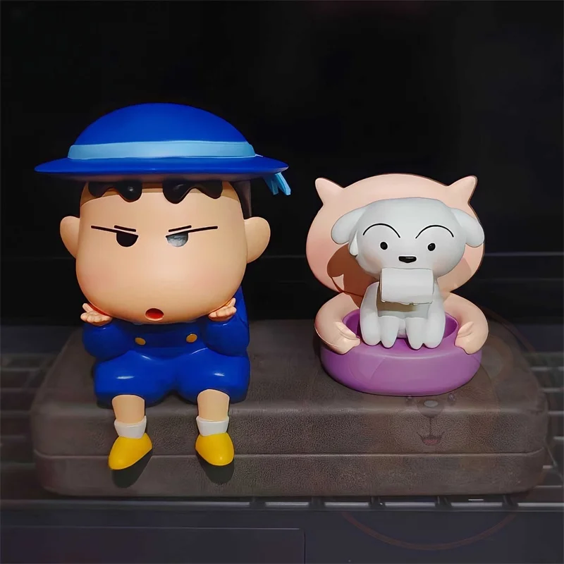 10 centimetri Anime Figura Kawaii Crayon Shin-Chan Scuola Materna Uniforme Modello In Pvc Bambole Figurine Collezione Da Scrivania Giocattolo Per Bambini Regalo