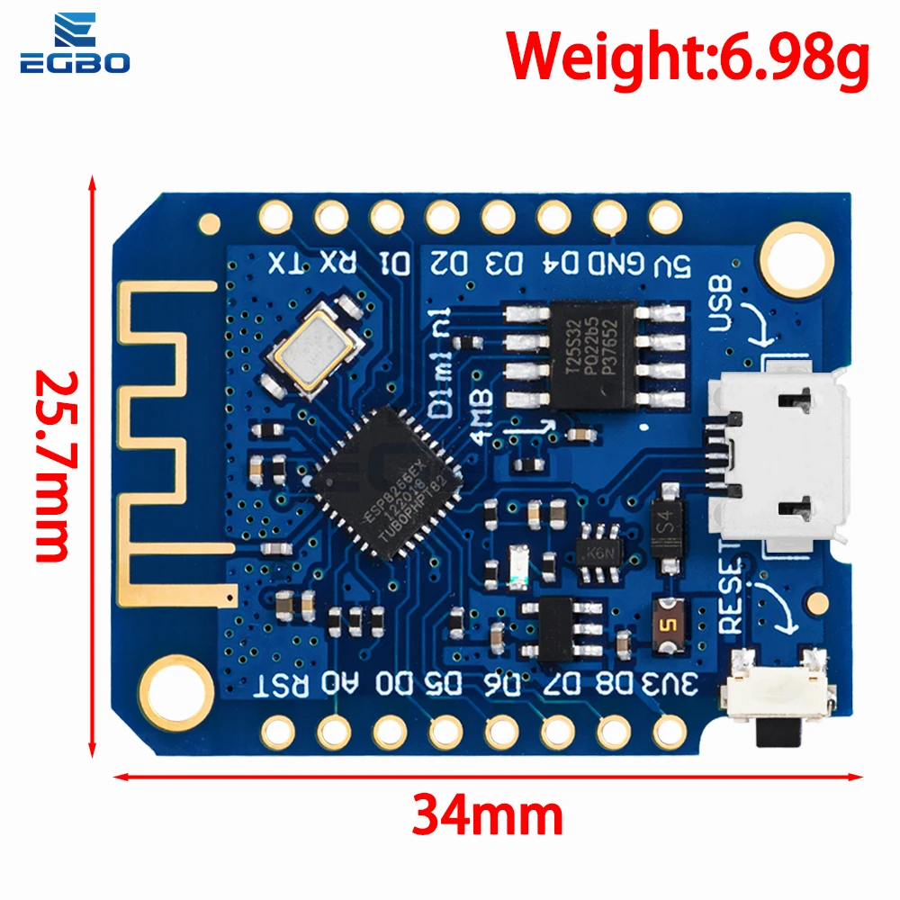 1 ~ 10 قطعة Wemos D1 Mini V3.0 WIFI لوحة تطوير إنترنت الأشياء على أساس ESP8266 CH340G 4 ميجابايت لـ Arduino Nodemcu V2 MicroPython