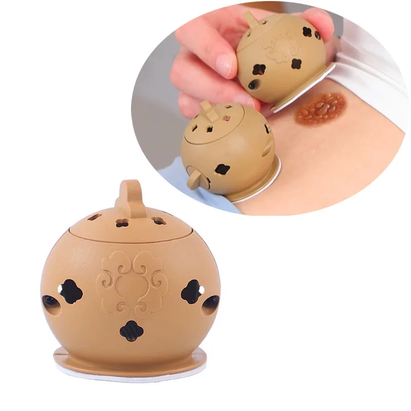 

Moxibustion Box Mugwort Tube Moxa Sticks Mini Pot Burner Acupuncture Point Warm Massage Therapy Joint Pain Relief Health Care