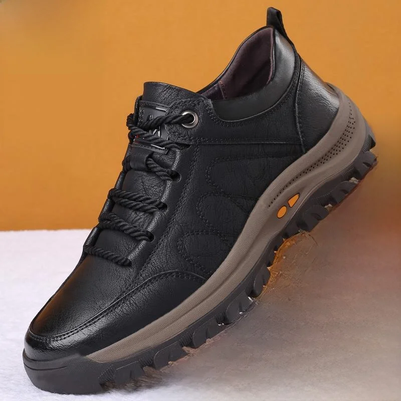 

Men's Casual Sports oes Waterproof Non-slip Work Boots Autumn Spring Season PU Material round Toe Zipper Closure Faionabl...