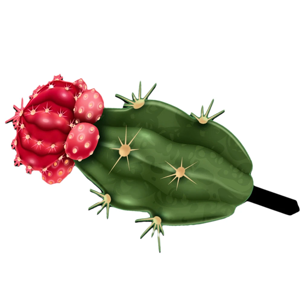 

Cactus Decoration Outdoor Garden Stakes Yard Stake Decor Lawn Ornament Ground Inserted Decor Acrylic Material Lifelike Cactus