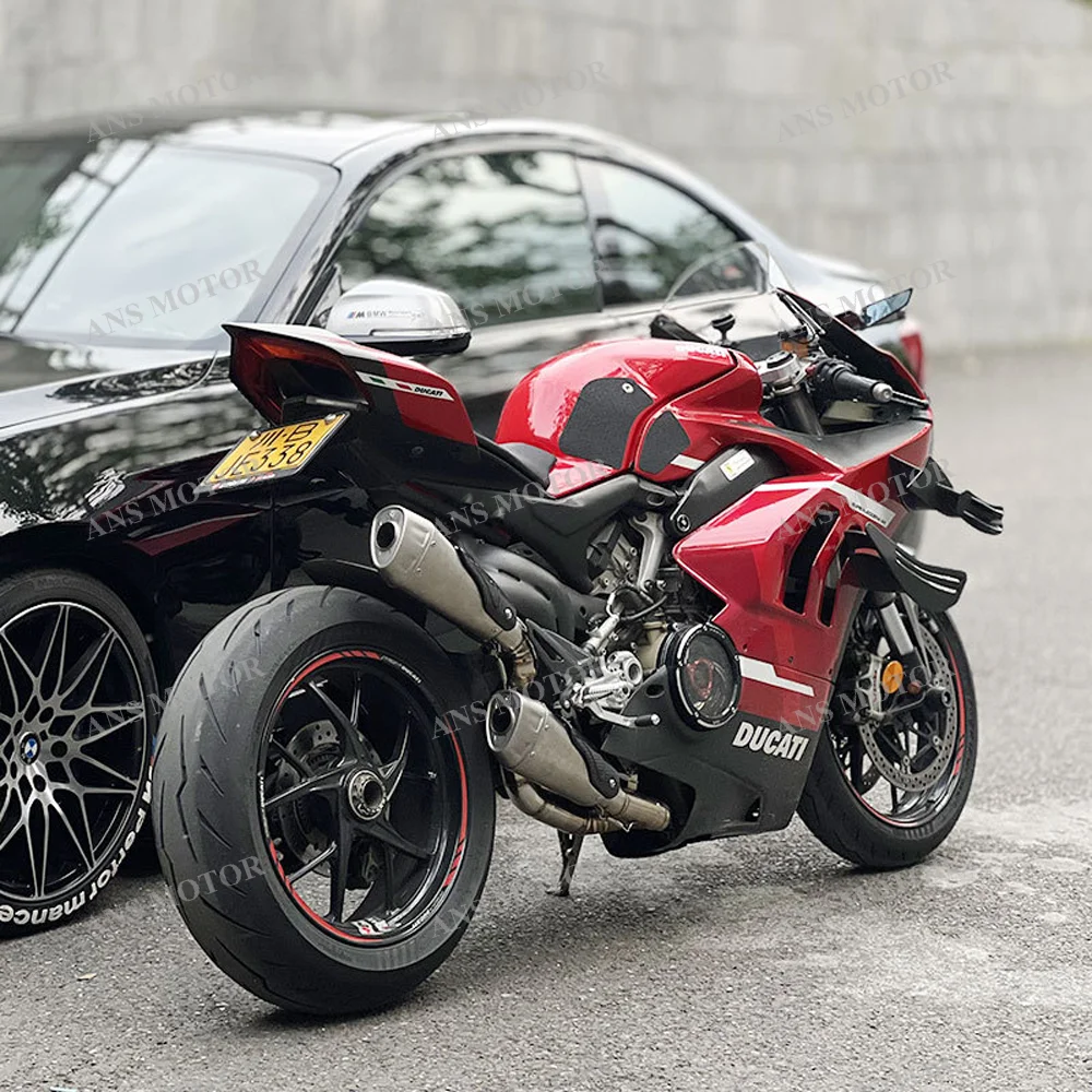 For Ducati Panigale V4 Streetfighter V4 Motorcycle Escape Exhaust Slip On Link Pipe With DB Killer Titanium/Stainless - Image 3
