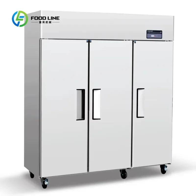 Three-door fresh-keeping/freezing in commercial kitchens Commercial freezers Commercial refrigerators Customized