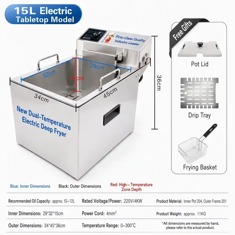 Household and commercial fryers, liquefied gas barbecue skewers, for frying dough sticks, French fries