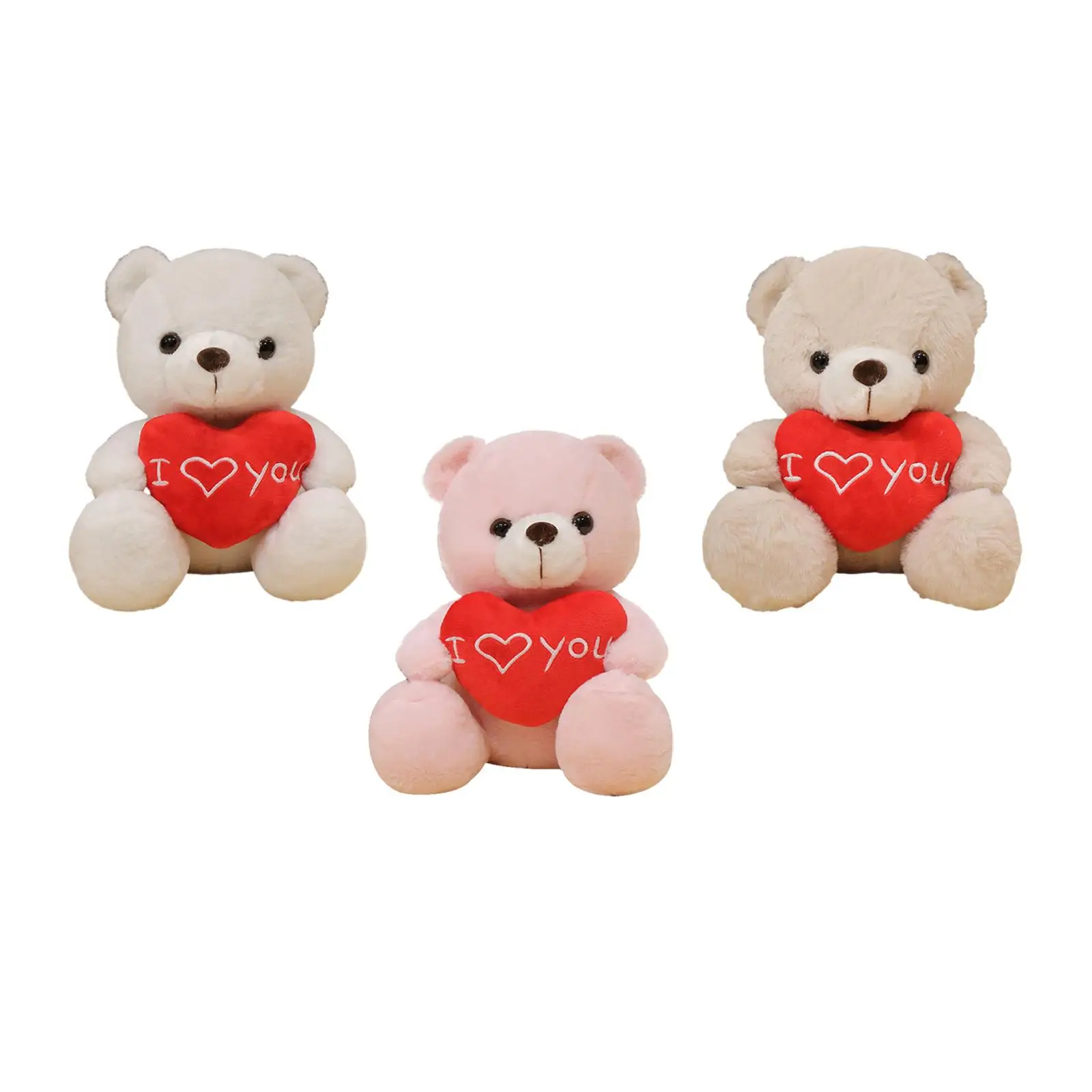 Heart Bear Stuffed Animal Valentines Day Gifts for Kids with Heart Adorable i Love You for Lover Adults Boys Her Christmas