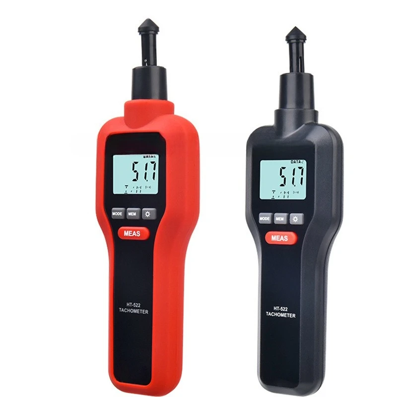 

Tachometer HT-522 Laser photoelectric contact dual-purpose tachometer Digital display tachometer