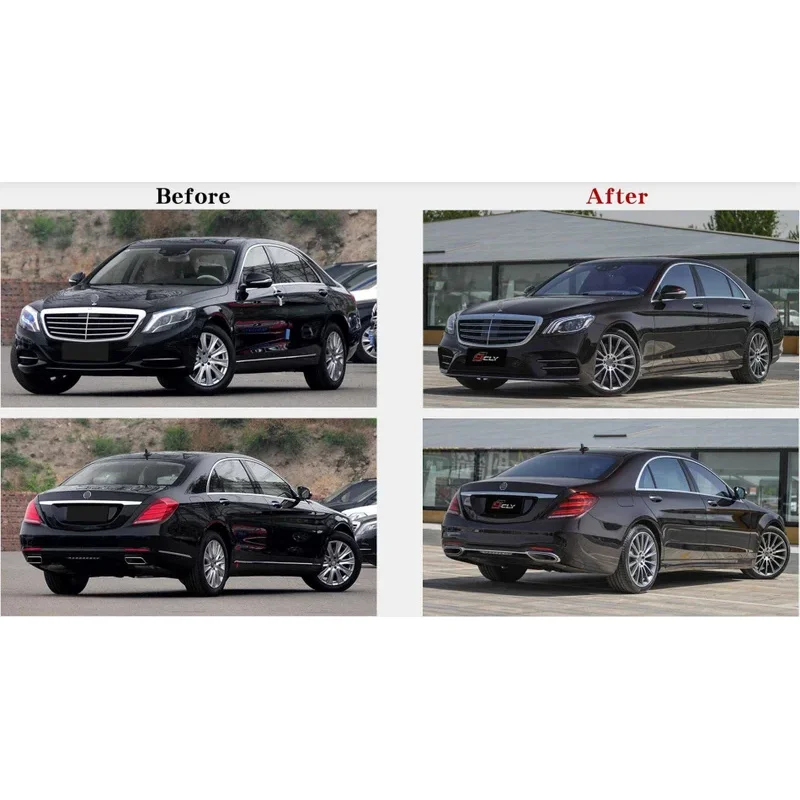 

14 - 17 S-Class W222 Upgrade to S450 - Complete Body Kit with Front & Rear Bumpers, Fenders, Hood, Grill,Headlight