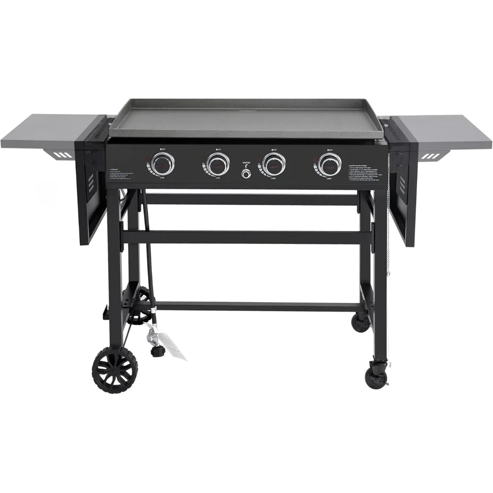 

GB4001B 4-Burner Flat Top Gas Griddle, 35-Inch Outdoor Propane BBQ Grill, 52,000 BTU Cooking Power