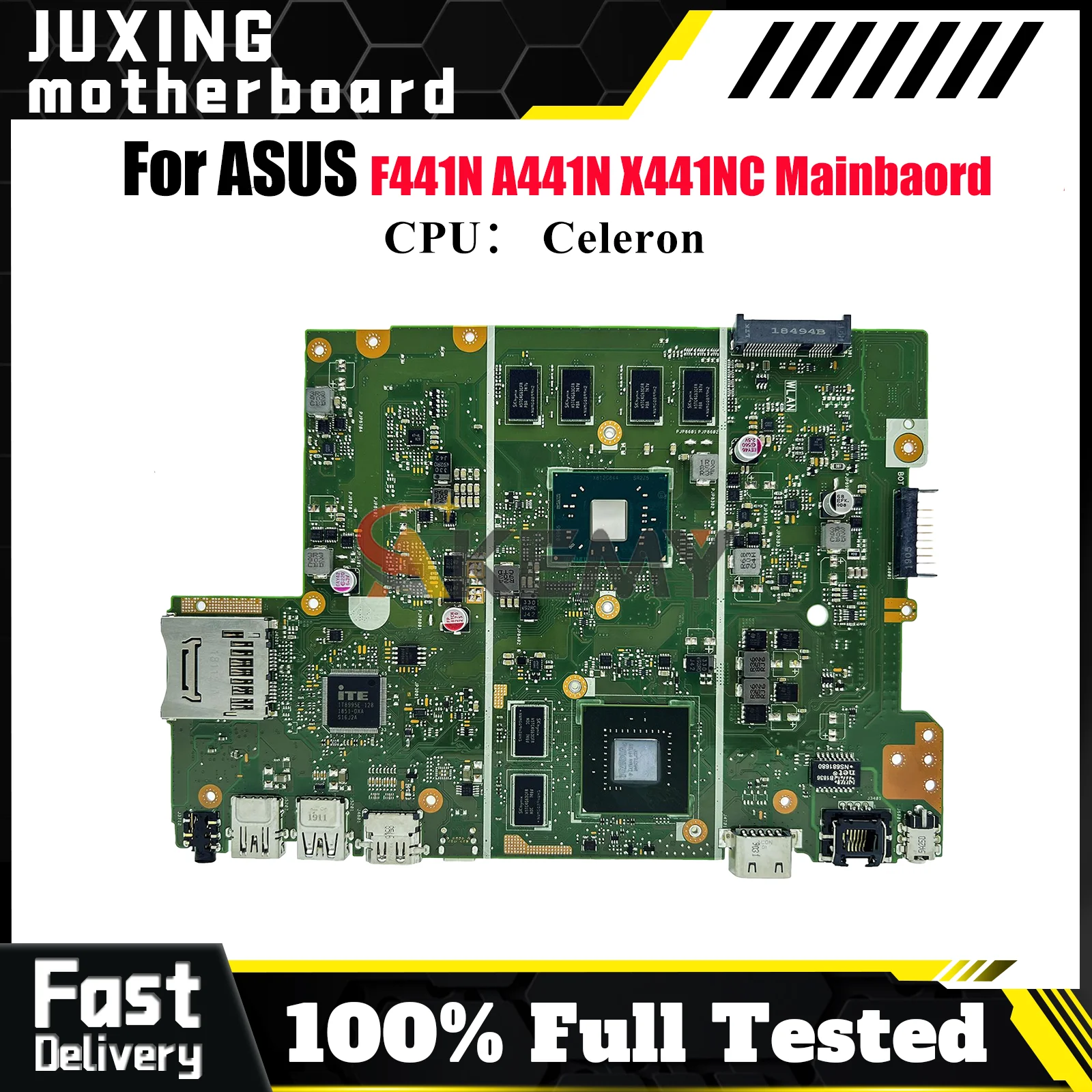 

Материнская плата для ноутбука X441NC для ASUS VivoBook F441N A441N X441N X441NC, материнская плата для ноутбука с процессором Celeron, 100% тестирование, ОК, быстрая доставка