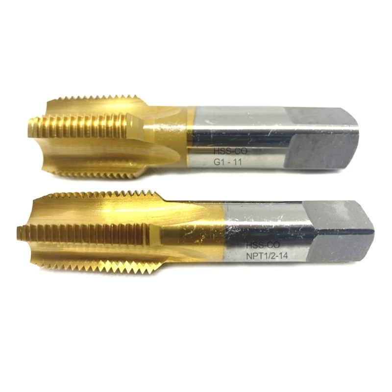 Cobalt Alloy Pipe Thread Tap for Industrial Use DIY Precisions Thread Cutting