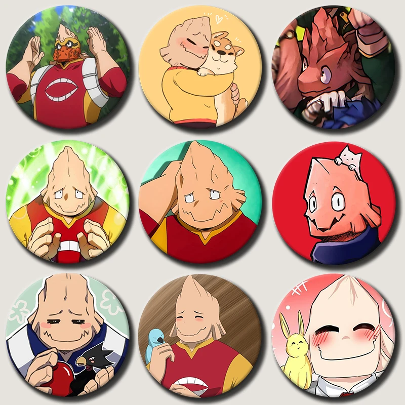 

58mm Anime Character Koji Koda Soft Button Pin Hero Cartoon Brooch Creative Badge for Backpack Clothes Decoration Gift