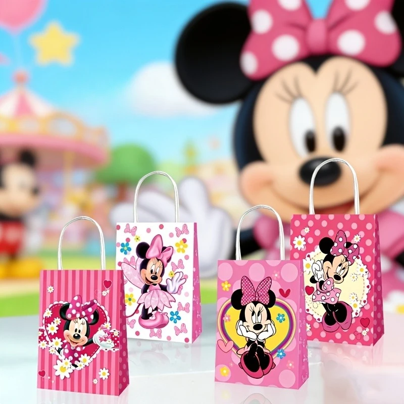 Disney Minnie anime merchandise, accessory ornaments, gift wrapping, paper bags, hand‑carried bags, gift bags