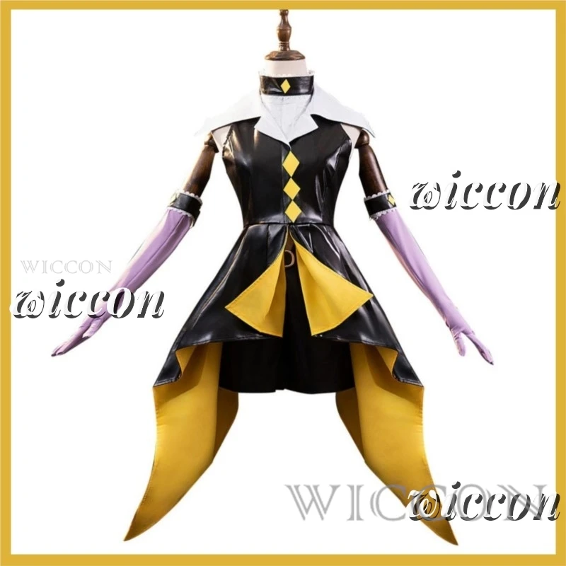 Anime Shugo Chara Tsukiyomi Utau Cosplay Costume Dark Jewel Elegant Diamond Black Dress Wig Woman Sexy Lovely Carnival Suit