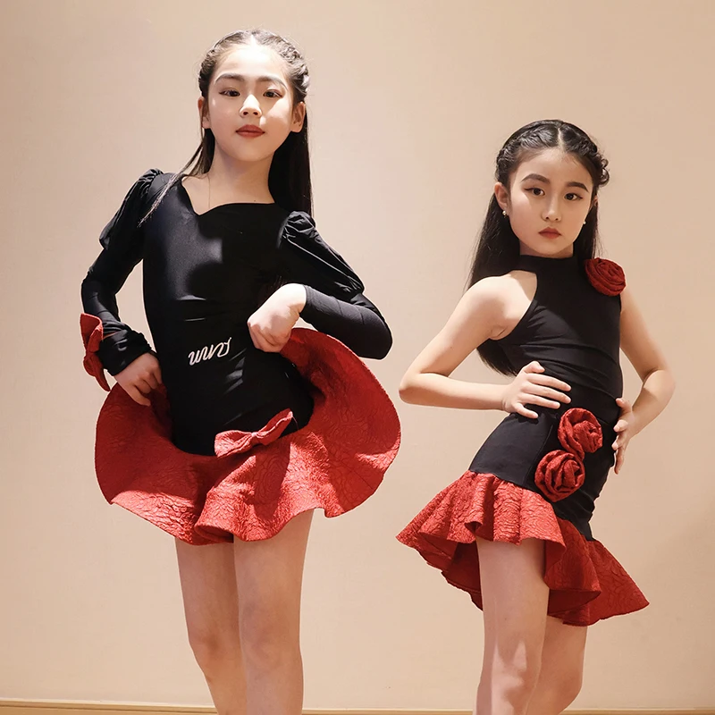 Performance costumes Latin dance practicecostumes girls and childrens performance dance sets professional and high-end new style
