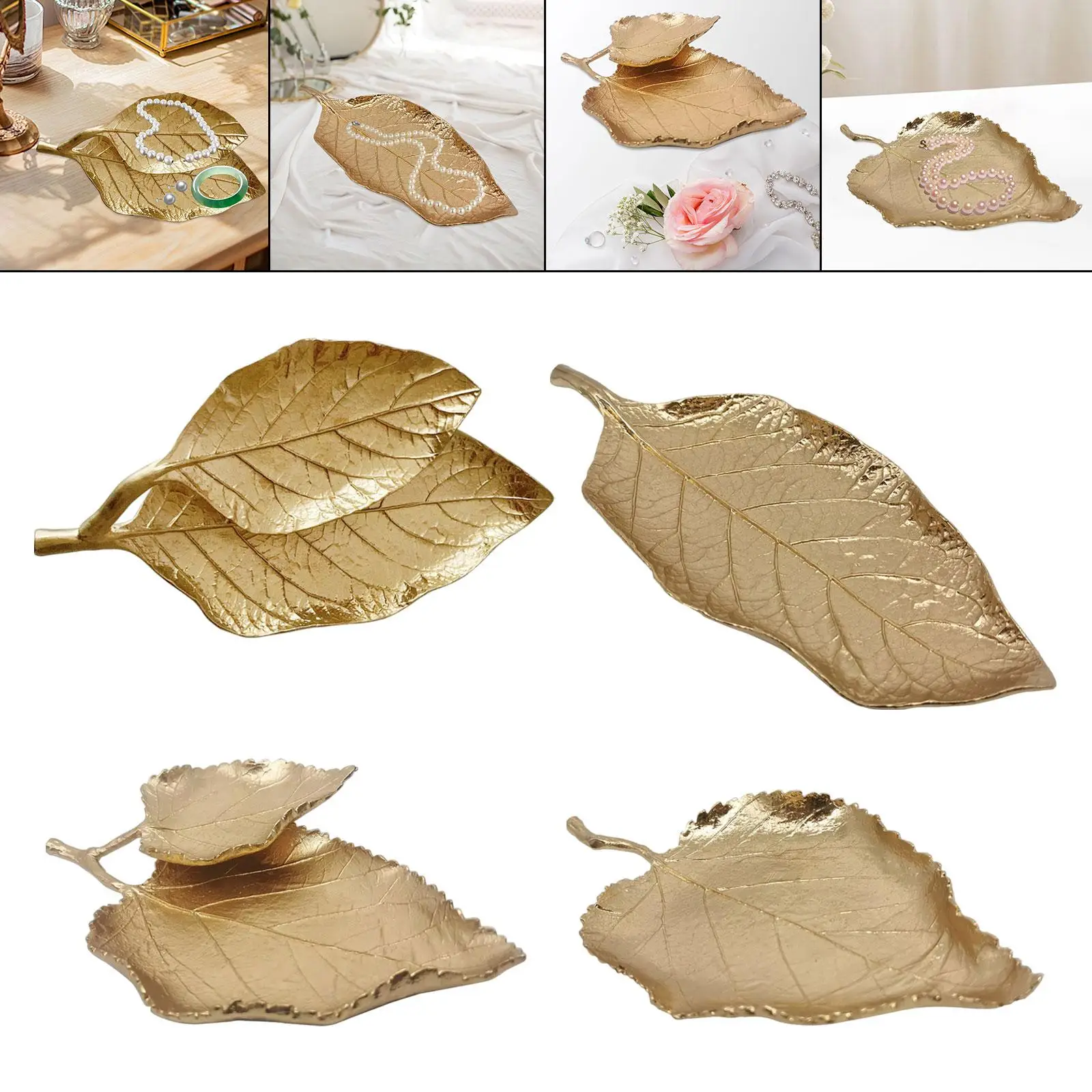 Jewelry Display Plate Creative Ornament Decorative Jewelry Tray Jewelry Trinket Dish for Bedroom Home Necklace Earrings Gift