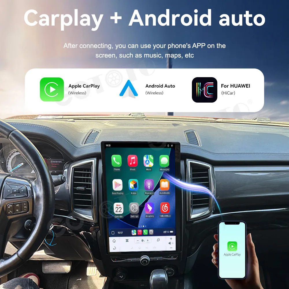 14.5 inch GPS Navi Radio Android 15 For Ford Everest 2016-2020 LHD/RHD Compatible Car Radio GPS Navigation CarPlay Entertainment