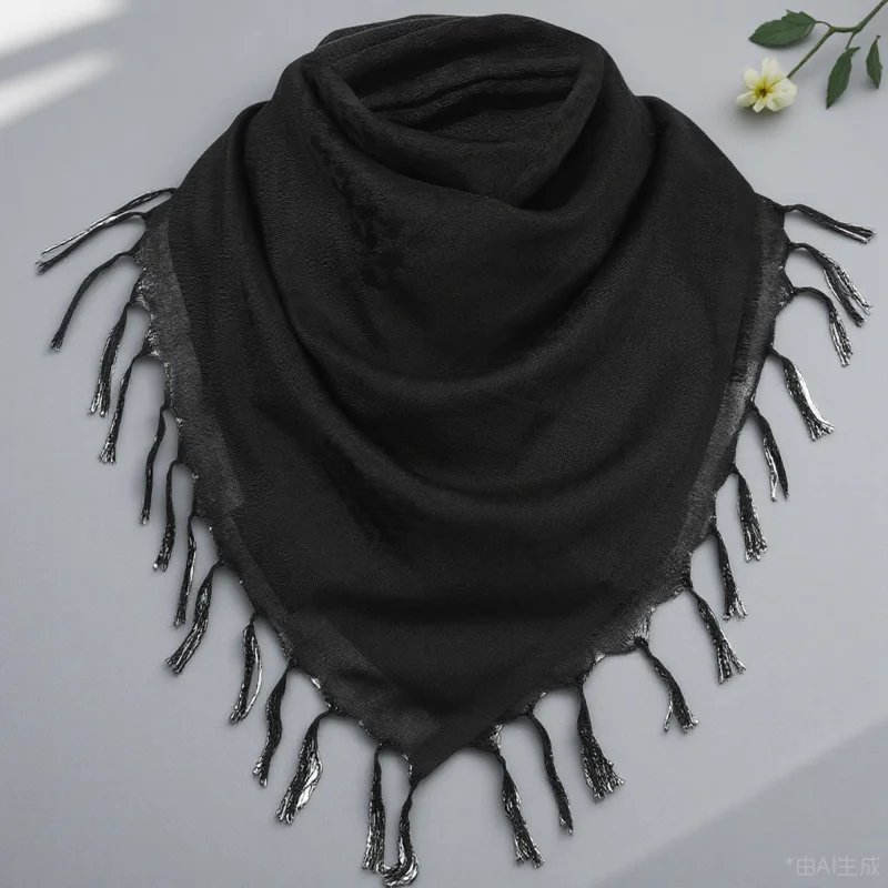 

Cotton Arab Scarf Shemagh Shawl Wrap Soft Lightweight Neck Protection Multifunctional Winter Camping Cycling Fishing