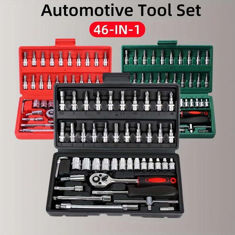 Motorcycle Car Repair Tool Set Hardware Tools Set Combination Household Repair Portable Electrician Tool Toolbox Complete