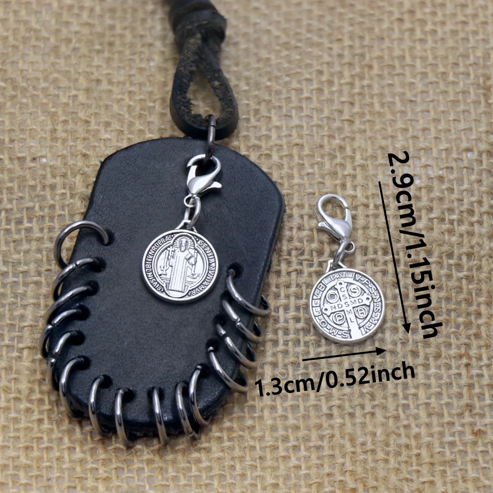 10PCS Saint Benedict Medal Keychains, Religious Gift