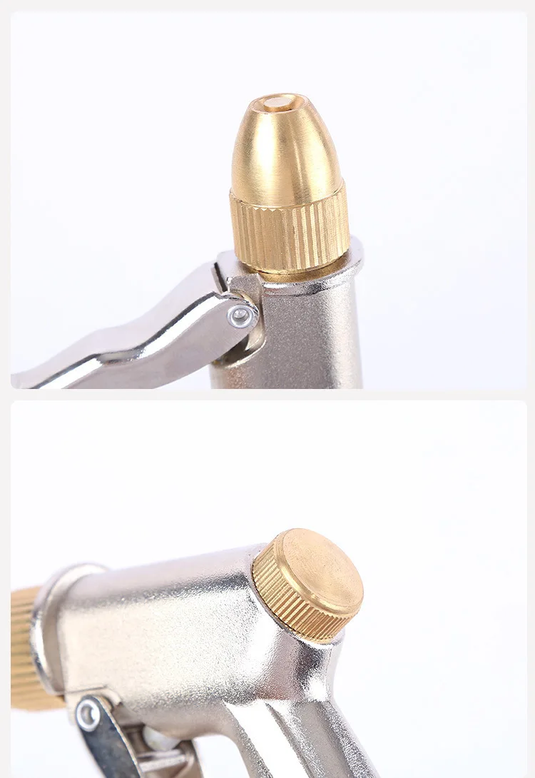 Hochdruck-Wasserspritzpistole mit Metallmessingdüse für Gartenschlauch, Rasen, Autowäsche, Sprüher, Sprinkler, Autowaschwerkzeug, Wasserpistolen Xy002 – Detail 11