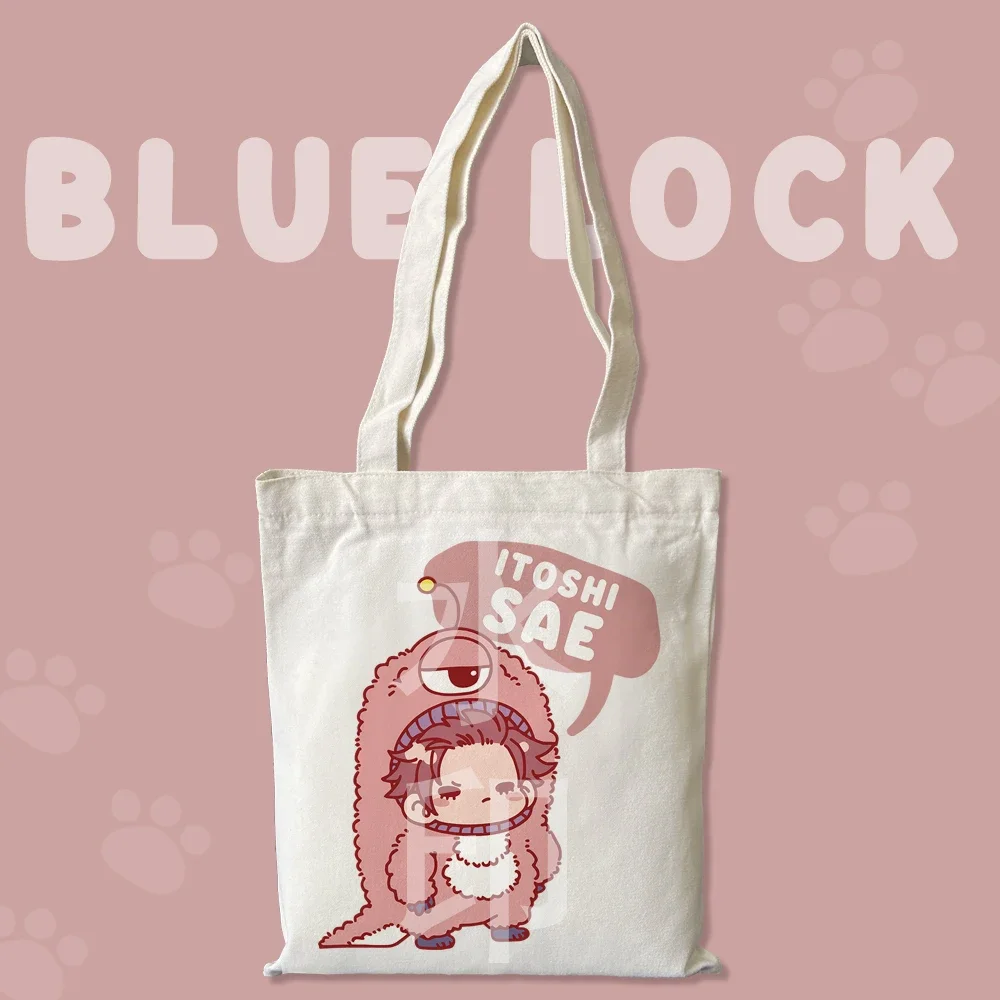 Anime Game BLUE LOCK Cosplay Cute Canvas High-capacity Schoolbag Cartoon Student Single Shoulder Bag Xmas Birthday Gift