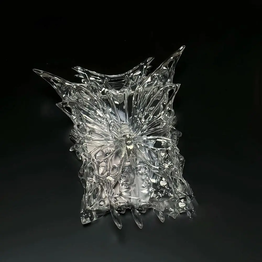 Transparent Magnetic Butterfly Card Sleeve Y2k Aesthetic 3D Photocard Holder Protector Advanced Sense Card Cover Card Display