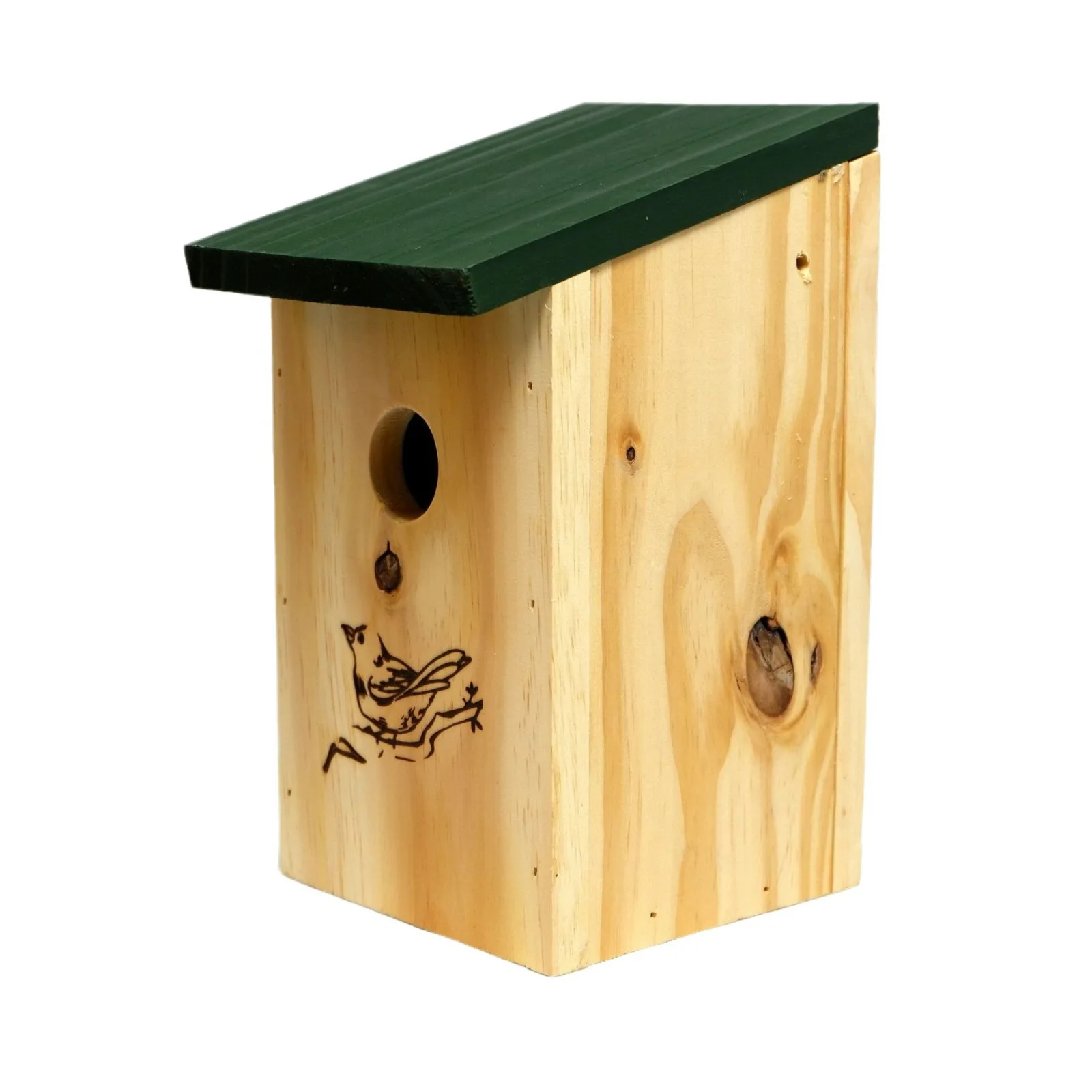 Wooden bird's nest Solid wood can hang bird's nest for winter breeding bird house Outdoor outdoor courtyard decoration