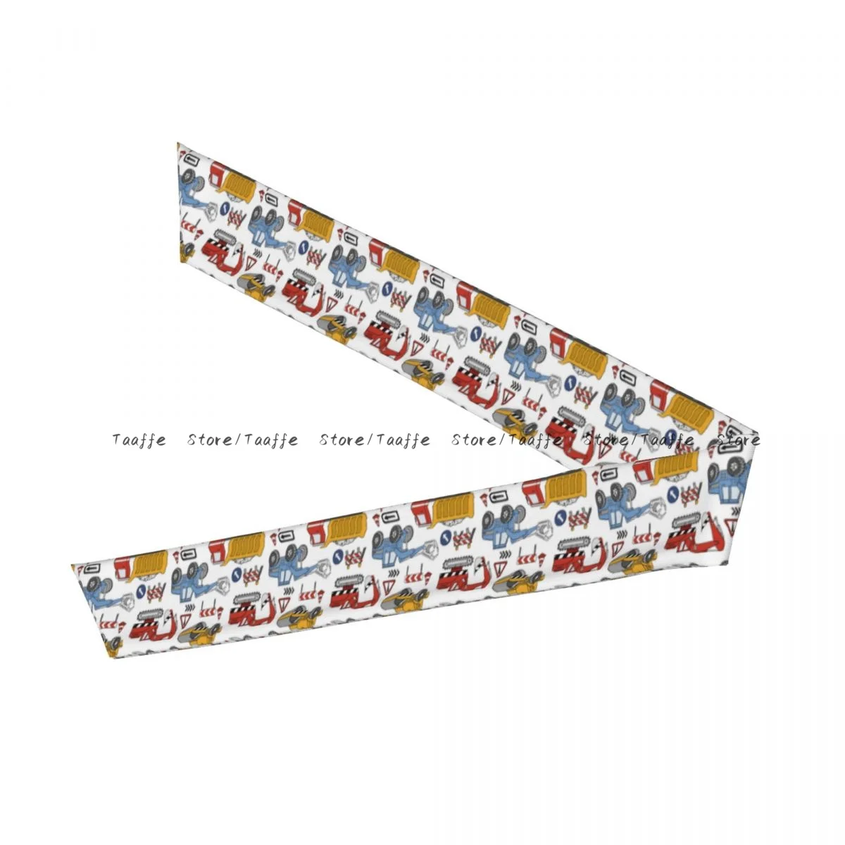 Tie Headbands Hand Drawn Construction Trucks And Bulldozers Sports Head Band Athletic Sweatband Bandana Sweat Wicking