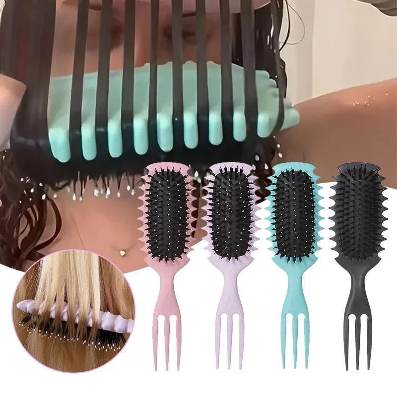 1PC Candy bursh Curly Hair Styling Brush: Defined Curls on Wet Hair- Nylon Bristles Detangling Volumizing Comb for All Hair Type