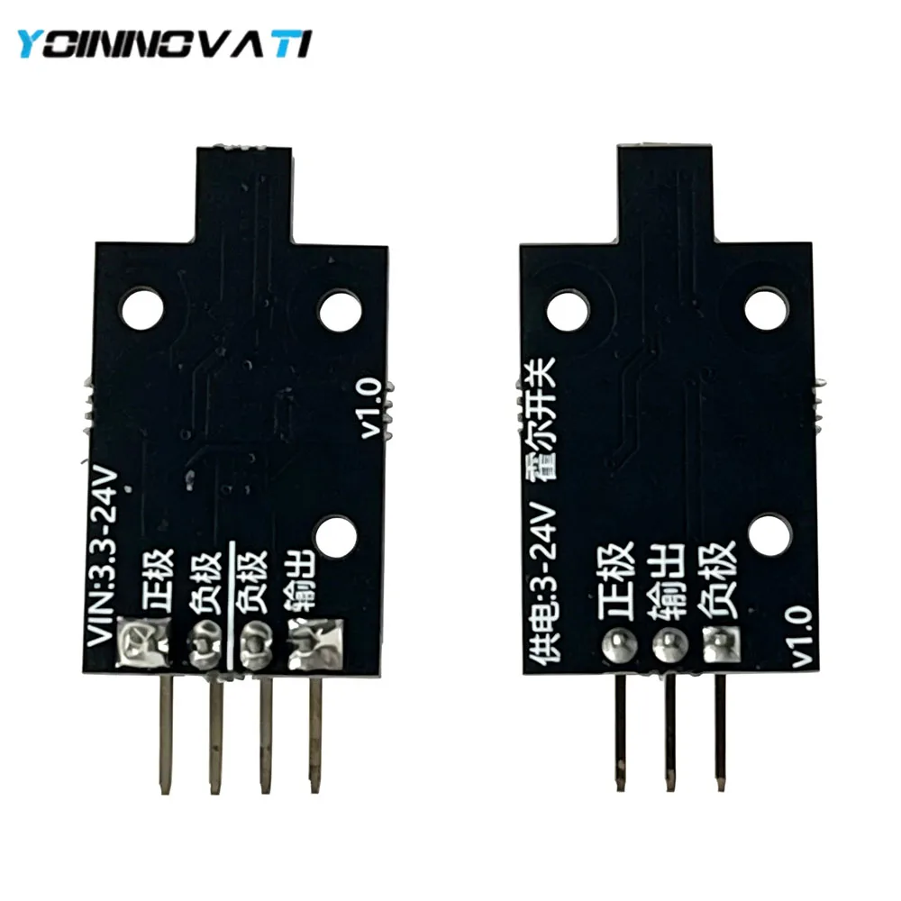 Hall Effect Sensor Module Magnetic Proximity Switch 3-24V High Sensitivity Omnipolar Magnetic Detector for Motor Speed Measuring
