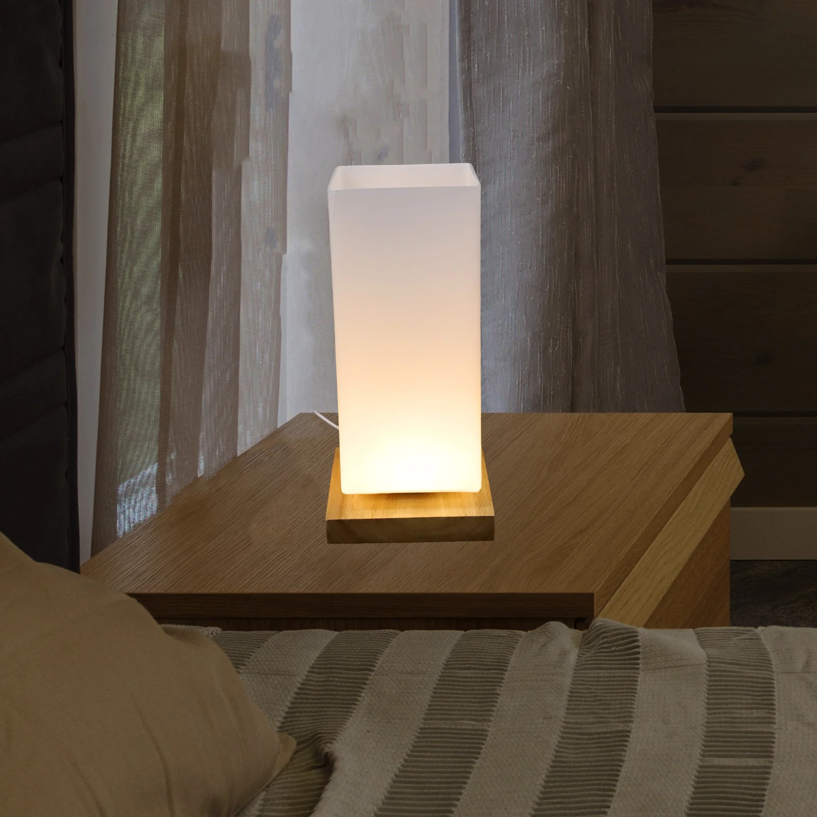 

1Pcs Vase Night Lamp Small Indoor Use Delicate USB LED Bedside Light Warm Comfortable Decoration Night Lamp Small Bedside Light