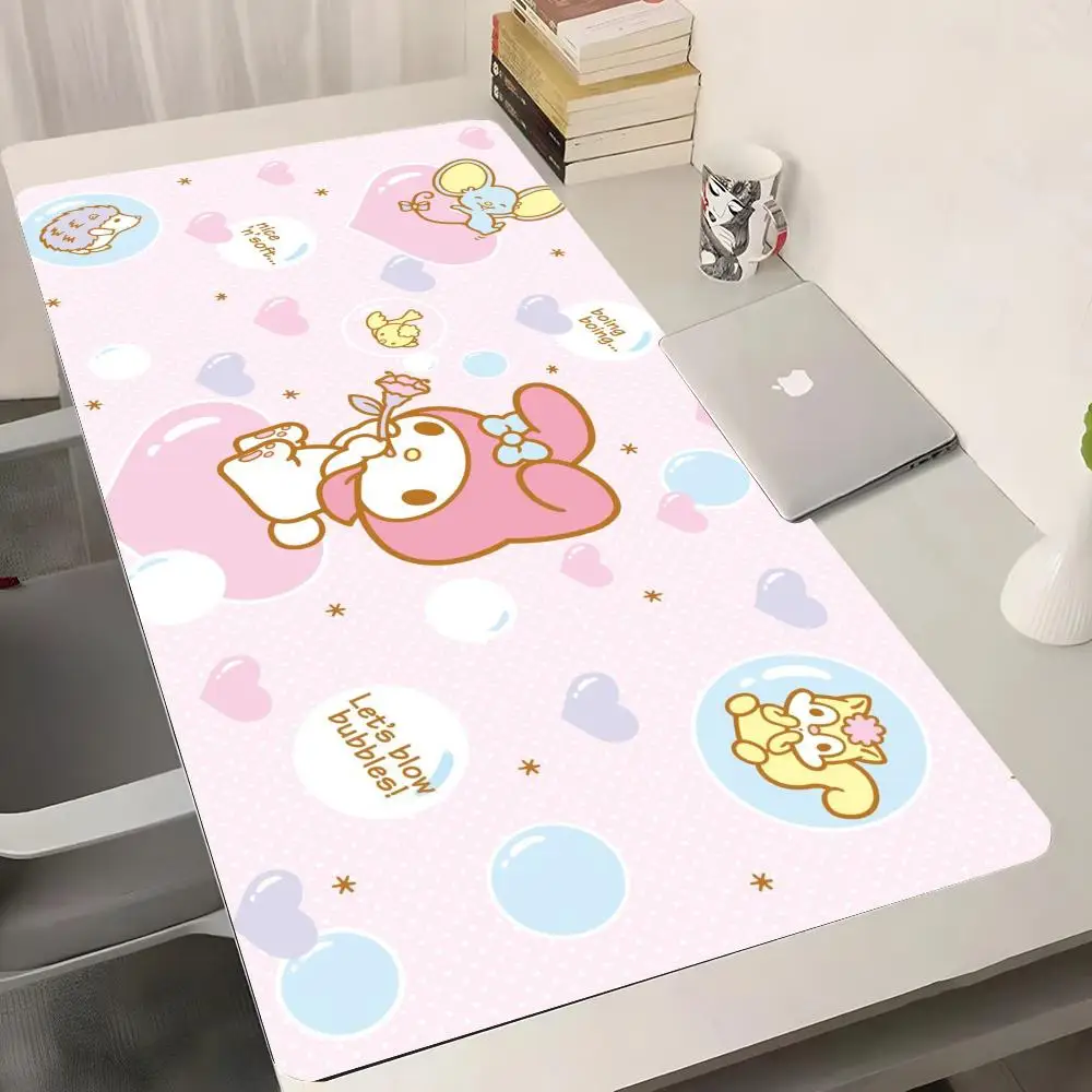 Cute M-My Melody-S Mouse Pad Gaming Abstract Large kawaii 800x400mm MouseMat Gamer XXL Mause Carpet PC Desk